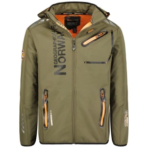 Geographical Norway Softshellová bunda Royaute DB 068 M WY1996H/GN-Kaki / Orange pánské