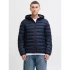 Jack&Jones pánská péřová bunda JJEBRADLEY LIGHT PUFFER HOOD NOOS 12280970 SKY CAPTAIN