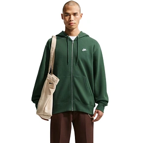 Pánská mikina Nike Club BB FZ Hoodie, zelená, FN3861 323