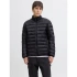 Jack&Jones pánská péřová bunda JJEBRADLEY LIGHT PUFFER COLLAR NOOS 12280971 BLACK