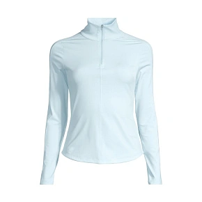 Dámské tričko CASALL Serene Half Zip Long Sleeve, modrá barva