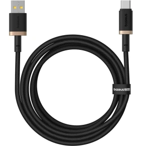 Baseus Dura USB-Type C 60W 2m kabel (černý/zlatý) Baseus Dura USB-Type C 60W 2m kabel (černý/zlatý)