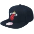 Mitchell & Ness NBA Miami Heat Top Spot Snapback Hwc Heat Cap HHSS2976-MHEYYPPPBLCK
