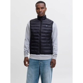 Jack&Jones pánská vesta bez rukávů JJEBRADLEY LIGHT BODYWARMER COLLAR NOO 12280973 BLACK Jack&Jones pánská vesta bez rukávů JJEBRADLEY LIGHT BODYWARMER COLLAR NOO 12280973 BLACK
