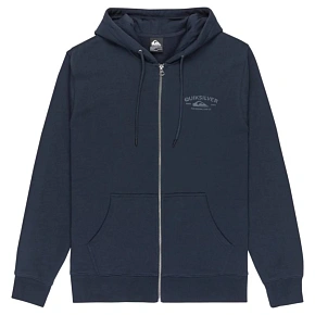 Mikina s kapucí a zipem Quiksilver Chest Logo EQYFT05135-KTP0, tmavě modrá, velikost M