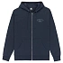 Mikina s kapucí a zipem Quiksilver Chest Logo EQYFT05135-KTP0, tmavě modrá, velikost M