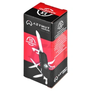 Kapesní nůž AZYMUT Izeron - 13 nástrojů + pouzdro, 90 mm, černý (HK20017-8BL) Kapesní nůž AZYMUT Izeron - 13 nástrojů + pouzdro, 90 mm, černý (HK20017-8BL)
