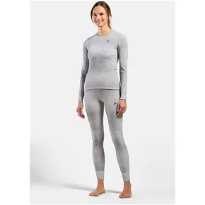 Getry termoaktywne damskie Odlo Active Warm X Pow BL Bottom Long - silver grey rozmiar: m Getry termoaktywne damskie Odlo Active Warm X Pow BL Bottom Long - silver grey rozmiar: m