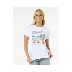 Tričko RIP CURL Crystal Standard Tee, bílé Tričko RIP CURL Crystal Standard Tee, bílé
