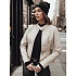 Dámská přechodná kožená bunda TY4744 béžová -  FashionStreet