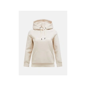 Dámská mikina PEAK PERFORMANCE W Original Hood, béžová barva Dámská mikina PEAK PERFORMANCE W Original Hood, béžová barva