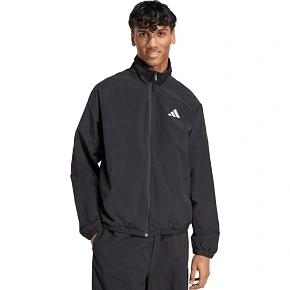 Pánská bunda adidas Essential Small Logo Windbreaker, černá, JM1772 Pánská bunda adidas Essential Small Logo Windbreaker, černá, JM1772