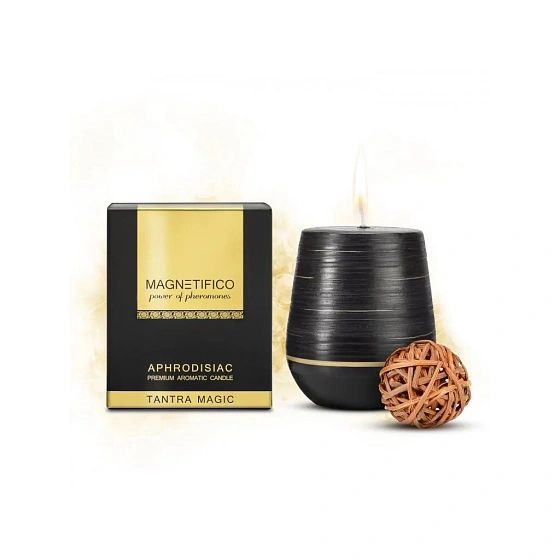 Afrodiziakální vonná svíčka Magnetifico Aphrodisiac Candle Tantra Magic - Valavani