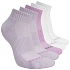 Skechers 5pk Unisex 1/2 Terry Qtr Crew S602095-501 Fialové 35–38