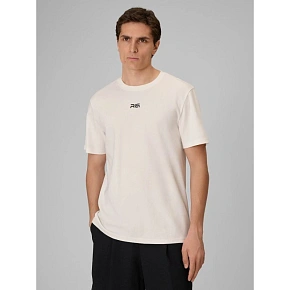 T-shirt regular gładki męski 4F | Robert Lewandowski RL9KSS26TTSHM3937-11S
