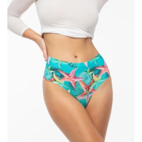 Kalhotky Sea Stars Simple Brasil Maxi zeleno-červené - Julimex