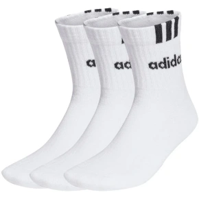 Ponožky adidas 3-Stripes Linear Half-Crew Cushioned 3p HT3437