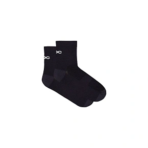 Cyklistické ponožky POC Cadence Road Short Socks, černé