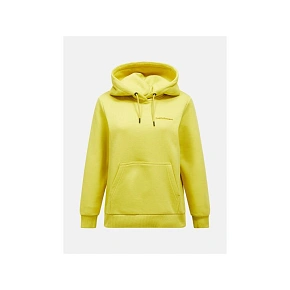 Dámská mikina PEAK PERFORMANCE W Original Small Logo Hood, žlutá, pánská Dámská mikina PEAK PERFORMANCE W Original Small Logo Hood, žlutá, pánská
