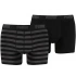 Pánské boxerky Stripe 1515 2Pack 591015001 200 Black/grey - Puma