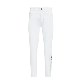 Karl Lagerfeld White Gf Denim Pants W 221W1101 Jeans