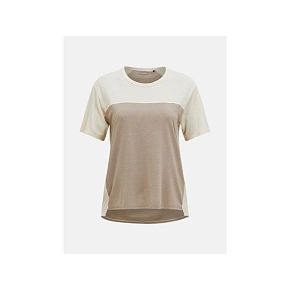 Tričko PEAK PERFORMANCE W Trail Wool Blend SS, béžové