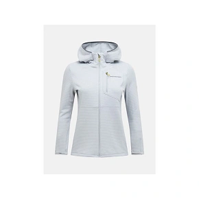 Dámská mikina PEAK PERFORMANCE W Trail Polartec Power Grid Zip Hood, šedá Dámská mikina PEAK PERFORMANCE W Trail Polartec Power Grid Zip Hood, šedá