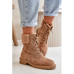 Dámské kotníkové boty QT86 Taupe hnědá - Seastar