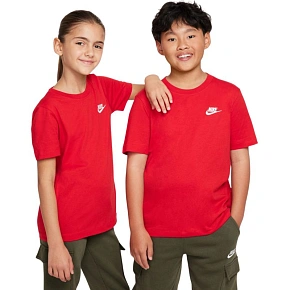 Dětské tričko Nike Sportswear červené FZ5177 657 Dětské tričko Nike Sportswear červené FZ5177 657