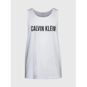 Pánské plážové tílko KM0KM00837 YCD bílá - Calvin Klein