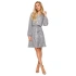 Šaty áčkového střihu M715 stříbrné - Moe