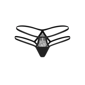 Dámské kalhotky Arrowel černé - Obsessive