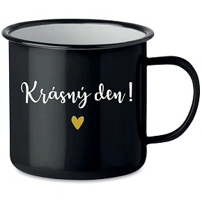HRNEK KRÁSNÝ DEN! - černý plecháček 350 ml