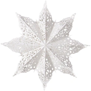 PAPÍROVÉ DEKORACE SNOWflAKE 64 CM WHITE DELUXE dětské