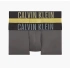 Boxerky 2 pack NB2599A 6HH šedá/khaki - Calvin Klein