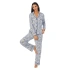 Dámské pyžamo YI2822668 bílé s potiskem - DKNY