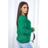 Svetr s pleteninou S24-13 zelený - Kesi