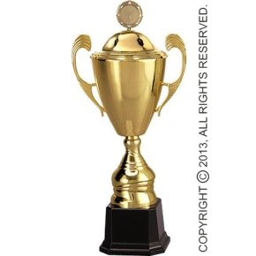 Zlatý kovový hrnek s víčkem Zlatý kovový hrnek s víčkem