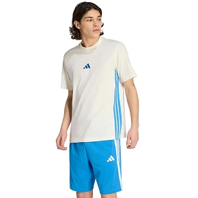 Pánské tričko adidas Essentials 3 Stripes cream KC0888 pánské Pánské tričko adidas Essentials 3 Stripes cream KC0888 pánské