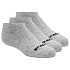 Skechers, 3 ks, unisex, bez froté, neviditelné ponožky S114041-020, šedé, velikosti 39–42