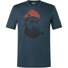 Koszulka z krótkim rękawem męska SUPER.NATURAL M SN SAILOR TEE granatowa pánské