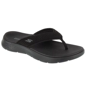 Dámské sandály / žabky Go Walk Flex Holly 141459-BBK Černá - Skechers
