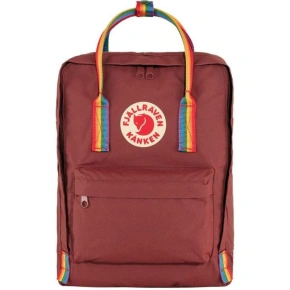 Batoh Fjallraven Kanken Rainbow - ox red/duhový vzor