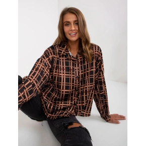 Dámská košile 3292.69P černá a béžová - FPrice