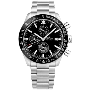Pánské hodinky Giewont Chronograph Sapphire Silver Black GW8720-B2 Pánské hodinky Giewont Chronograph Sapphire Silver Black GW8720-B2