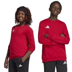 Dětská mikina adidas Entrada 26 Sweat Top červená JZ6556