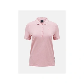 Dámské tričko PEAK PERFORMANCE W Classic Cotton Polo, růžová barva Dámské tričko PEAK PERFORMANCE W Classic Cotton Polo, růžová barva