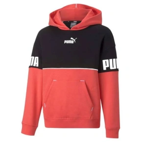 Dětská mikina Jr 670205 35 Černá s korálovou - Puma