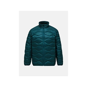 Pánská péřová bunda PEAK PERFORMANCE M Helium Down Jacket, zelená barva