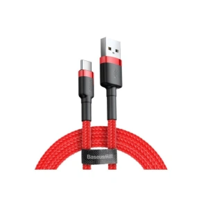 Kabel Baseus Cafule CATKLF-C09 (USB 2.0 - USB typ C ; 2m; barva černo-červená)